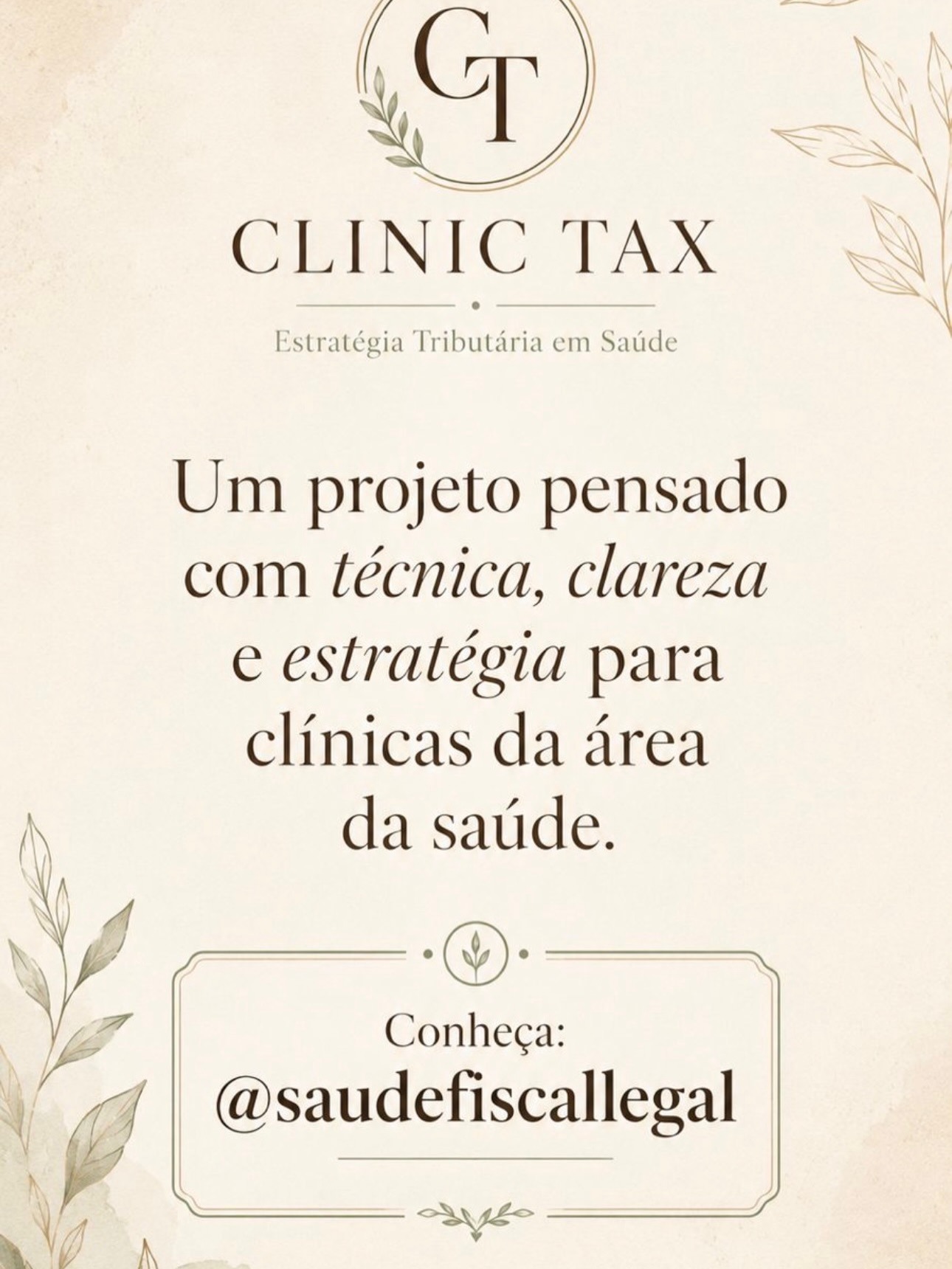 Estratégia tributária na área da saúde