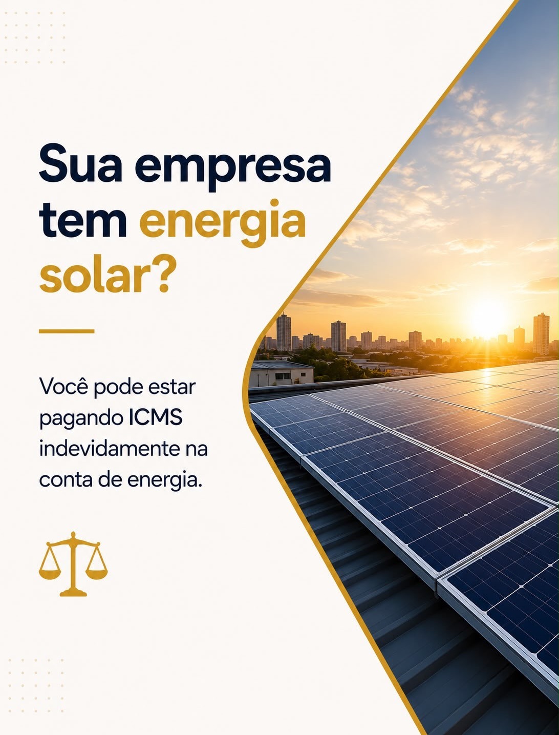 Sua empresa tem energia solar? ICMS indevido na conta de luz
